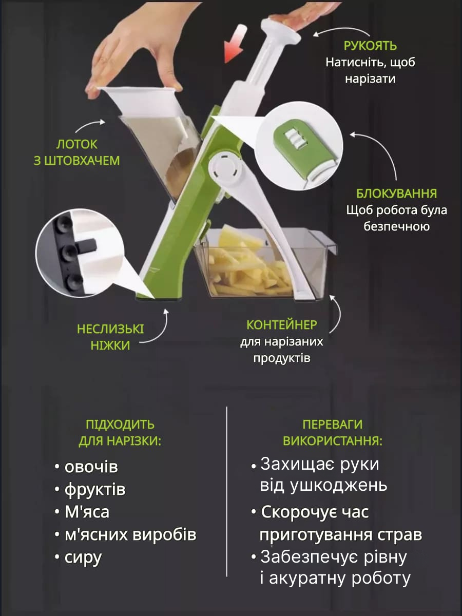 Овочерізка мультислайсер 24 в 1